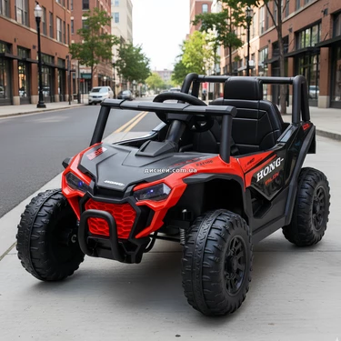 Детский электромобиль багги M 6258 EBLR-3 красный, мягкое сиденье