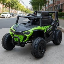Детский электромобиль M 6258 EBLR-5 багги, мягкие EVA колеса, зеленый
