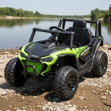 Детский электромобиль M 6258 EBLR-5 багги, мягкие EVA колеса, зеленый фото 41