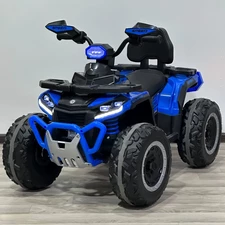 Детский электрический квадроцикл M 6276 EBLR-4 синий, с пультом управления