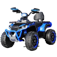 Детский электрический квадроцикл M 6276 EBLR-4 синий, с пультом управления фото 63