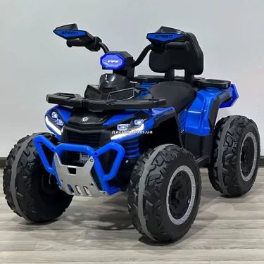 Детский электрический квадроцикл M 6276 EBLR-4 синий, с пультом управления