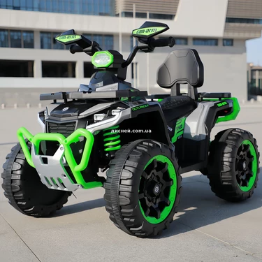 Детский квадроцикл M 6276 EBLR-5 с пультом управления, зеленый