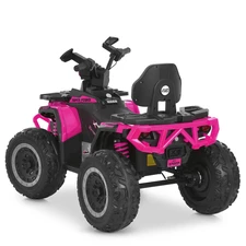 Детский квадроцикл M 6276 EBLR-8 с пультом управления, розовый фото 53