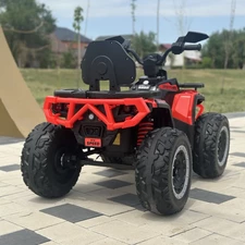 Детский квадроцикл M 6276 EBLR-8 с пультом управления, розовый фото 37