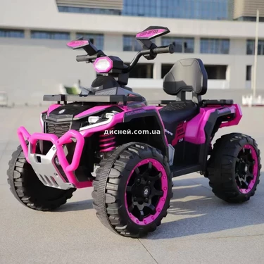 Детский квадроцикл M 6276 EBLR-8 с пультом управления, розовый