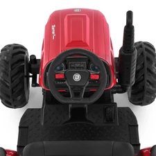 Детский электромобиль M 6260 EBLR-3 (24V) трактор с прицепом, мягкое сиденье, красный фото 31
