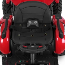 Детский электромобиль M 6260 EBLR-3 (24V) трактор с прицепом, мягкое сиденье, красный фото 53