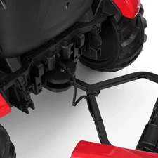 Детский электромобиль M 6260 EBLR-3 (24V) трактор с прицепом, мягкое сиденье, красный фото 15