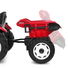 Детский электромобиль M 6260 EBLR-3 (24V) трактор с прицепом, мягкое сиденье, красный фото 22