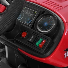 Детский электромобиль M 6260 EBLR-3 (24V) трактор с прицепом, мягкое сиденье, красный фото 20