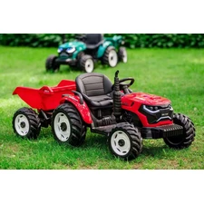 Детский электромобиль M 6260 EBLR-3 (24V) трактор с прицепом, мягкое сиденье, красный фото 41