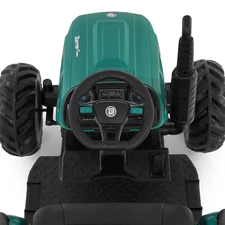 Детский электромобиль M 6260 EBLR-5 (24V) трактор с прицепом, мягкое сиденье, зеленый фото 31