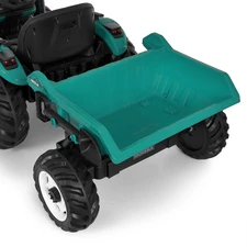 Детский электромобиль M 6260 EBLR-5 (24V) трактор с прицепом, мягкое сиденье, зеленый фото 28