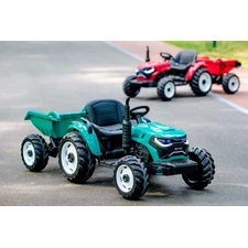 Детский электромобиль M 6260 EBLR-5 (24V) трактор с прицепом, мягкое сиденье, зеленый фото 41