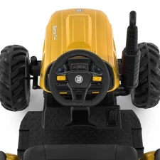 Детский электромобиль M 6260 EBLR-6 (24V) трактор с прицепом, мягкое сиденье, желтый фото 11