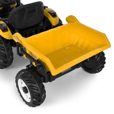 Детский электромобиль M 6260 EBLR-6 (24V) трактор с прицепом, мягкое сиденье, желтый фото 18