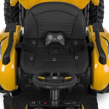 Детский электромобиль M 6260 EBLR-6 (24V) трактор с прицепом, мягкое сиденье, желтый фото 28