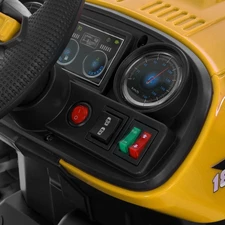 Детский электромобиль M 6260 EBLR-6 (24V) трактор с прицепом, мягкое сиденье, желтый фото 32