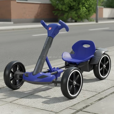 Детский электрокарт M 6072 EBR-4 на аккумуляторе, с пультом управления, синий