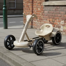 Детский электрокарт M 6072 EBR-13 на аккумуляторе, с пультом управления, бежевый купить