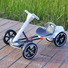 Детский электрокарт M 6072 EBR-13 на аккумуляторе, с пультом управления, бежевый фото 37