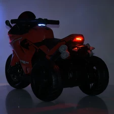 Детский мотоцикл на аккумуляторе M 6266 EL-1 белый, два мотора фото 71