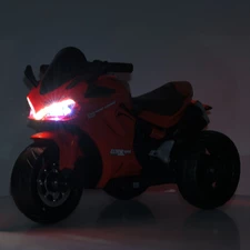 Детский мотоцикл на аккумуляторе M 6266 EL-3 красный, два мотора фото 63