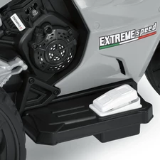 Детский мотоцикл на аккумуляторе M 6266 EL-11 серый, два мотора фото 16