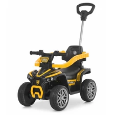 Детская каталка - квадроцикл M 6274 EBLR-5 электромобиль, с родительской ручкой, зеленая фото 14