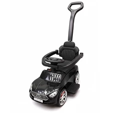 Детская каталка - толокар M 6255 EL-1 Mercedes, с родительской ручкой, белая купить