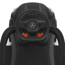 Детская каталка - толокар M 6255 EL-2 Mercedes, с родительской ручкой, черная фото 41