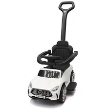 Детская каталка - толокар M 6255 EL-3 Mercedes, с родительской ручкой, красная купить