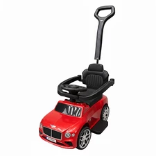 Каталка - толокар M 6252 EL-1 Bentley с ручкой, мягкое сиденье, белая купить