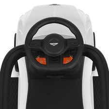 Каталка - толокар M 6252 EL-1 Bentley с ручкой, мягкое сиденье, белая фото 54