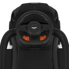 Каталка - толокар M 6252 EL-2 Bentley с ручкой, мягкое сиденье, черная фото 54