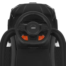 Детская каталка - толокар M 6254 EL-4 Audi, родительская ручка, синяя фото 54