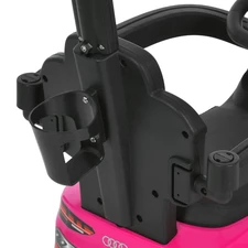 Детская каталка - толокар M 6254 EL-8 Audi, родительская ручка, розовая фото 63