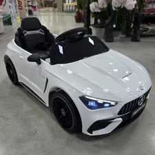 Детская машина M 6292 EBLR-1 Mercedes, четыре мотора, белая фото 14