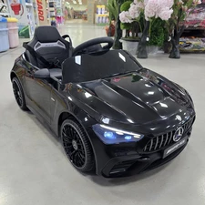 Детская машина M 6292 EBLR-2 Mercedes, четыре мотора, черная фото 14