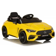 Детская машина на аккумуляторе M 6292 EBLR-6 Mercedes, 4 мотора, желтая фото 14