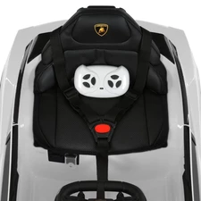 Детская электромашина M 6293 EBLR-1 Lamborghini, мягкое сиденье, белая фото 18
