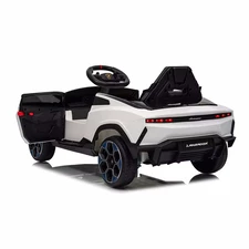 Детская электромашина M 6293 EBLR-1 Lamborghini, мягкое сиденье, белая фото 37