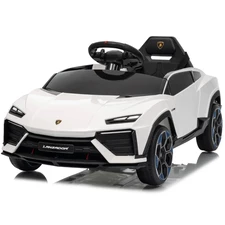 Детская электромашина M 6293 EBLR-1 Lamborghini, мягкое сиденье, белая фото 41