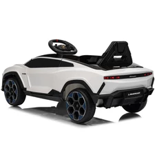 Детская электромашина M 6293 EBLR-1 Lamborghini, мягкое сиденье, белая фото 86