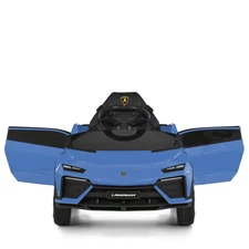 Детская электромашина M 6293 EBLR-4 Lamborghini, мягкое сиденье, синяя фото 16