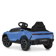 Детская электромашина M 6293 EBLR-4 Lamborghini, мягкое сиденье, синяя фото 11