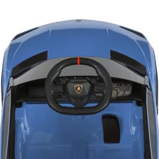 Детская электромашина M 6293 EBLR-4 Lamborghini, мягкое сиденье, синяя фото 31