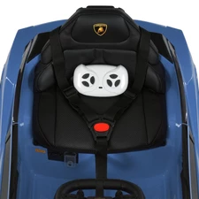 Детская электромашина M 6293 EBLR-4 Lamborghini, мягкое сиденье, синяя фото 18