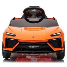 Детская машина M 6293 EBLR-7 Lamborghini, мягкие EVA колеса, оранжевая фото 14